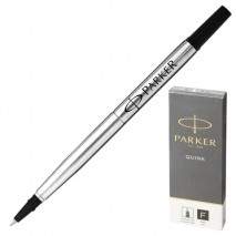 Стержень для ручки-роллера PARKER &quot;Quink RB&quot;, металлический 116 мм, линия письма 0,5 мм, черный, 195