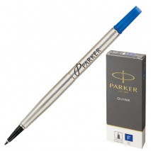 Стержень для ручки-роллера PARKER &quot;Quink RB&quot;, металлический 116 мм, линия письма 0,5 мм, синий, 1950