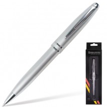 Ручка подарочная шариковая BRAUBERG &quot;Oceanic Silver&quot;, корпус серебристый, узел 1 мм, линия письма 0,