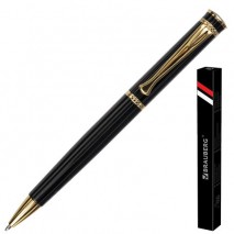 Ручка подарочная шариковая BRAUBERG &quot;Perfect Black&quot;, корпус черный, узел 1 мм, линия письма 0,7 мм,