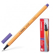 Ручка капиллярная (линер) STABILO &quot;Point&quot;, ФИОЛЕТОВАЯ, корпус оранжевый, линия письма 0,4 мм, 88/55