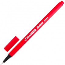 Ручка капиллярная (линер) BRAUBERG &quot;Aero&quot;, КРАСНАЯ, трехгранная, металлический наконечник, линия пис