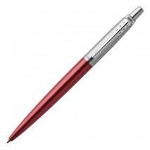 Ручка гелевая PARKER &quot;Jotter Kensington Red CT&quot;, корпус красный, детали из нержавеющей стали, черная