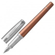 Ручка перьевая PARKER &quot;Urban Premium Orange CT&quot;, корпус светло-коричневый, хромированные детали, син