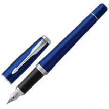 Ручка перьевая PARKER &quot;Urban Core Nightsky Blue CT&quot;, корпус темно-синий лак, хромированные детали, с