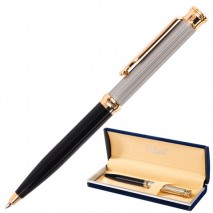 Ручка подарочная шариковая GALANT &quot;Antic&quot;, корпус черный с серебристым, золотистые детали, пишущий у