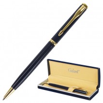 Ручка подарочная шариковая GALANT &quot;Arrow Gold Blue&quot;, корпус темно-синий, золотистые детали, пишущий