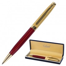 Ручка подарочная шариковая GALANT &quot;Bremen&quot;, корпус бордовый с золотистым, золотистые детали, пишущий