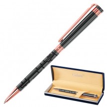 Ручка подарочная шариковая GALANT &quot;Vitznau&quot;, корпус серый, золотистые детали, пишущий узел 0,7 мм, с