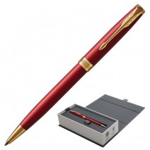 Ручка шариковая PARKER &quot;Sonnet Core Intense Red Lacquer GT&quot;, корпус красный глянцевый лак, позолочен