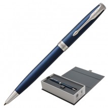 Ручка шариковая PARKER &quot;Sonnet Core Subtle Blue Lacquer CT&quot;, корпус синий глянцевый лак, палладиевые