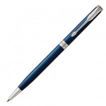 Ручка шариковая PARKER &quot;Sonnet Core Subtle Blue Lacquer CT Slim&quot;, тонкая, корпус синий глянцевый лак