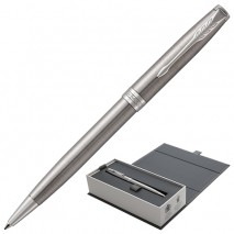 Ручка шариковая PARKER &quot;Sonnet Core Stainless Steel CT&quot;, корпус серебристый, палладиевые детали, чер