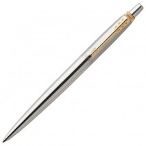 Ручка шариковая PARKER &quot;Jotter Core Stainless Steel GT&quot;, корпус серебристый, позолоченные детали, си
