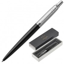 Ручка шариковая PARKER &quot;Jotter Core Bond Street Black CT&quot;, корпус черный, хромированные детали, синя