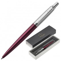Ручка шариковая PARKER &quot;Jotter Core Portobello Purple CT&quot;, корпус пурпурный, хромированные детали, с