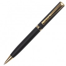 Ручка подарочная шариковая PIERRE CARDIN (Пьер Карден) &quot;Eco&quot;, корпус черный матовый, латунь, золотис