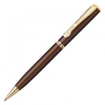 Ручка подарочная шариковая PIERRE CARDIN (Пьер Карден) &quot;Eco&quot;, корпус коричневый, латунь, золотистые