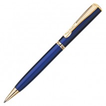 Ручка подарочная шариковая PIERRE CARDIN (Пьер Карден) &quot;Eco&quot;, корпус синий, латунь, золотистые детал