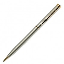 Ручка подарочная шариковая PIERRE CARDIN (Пьер Карден) &quot;Gamme&quot;, корпус серебристый, латунь, золотист
