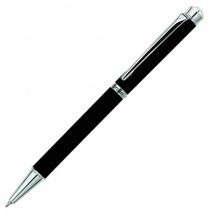 Ручка подарочная шариковая PIERRE CARDIN &quot;Crystal&quot;, корпус черный, латунь, хром, синяя, PC0710BP