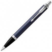 Ручка шариковая PARKER &quot;IM Core Matte Blue CT&quot;, корпус темно-синий лак, хромированные детали, синяя,
