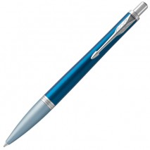 Ручка шариковая PARKER &quot;Urban Premium Dark Blue CT&quot;, корпус темно-синий, хромированные детали, синяя