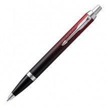 Ручка шариковая PARKER &quot;IM Red Ignite CT&quot;, корпус черный матовый, хромированные детали, синяя, 20740