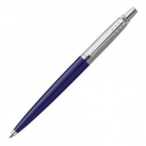 Ручка шариковая PARKER &quot;Jotter Plastic CT&quot;, корпус синий, детали из нержавеющей стали, синяя, R00331