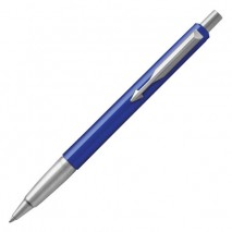 Ручка шариковая PARKER &quot;Vector Standard Blue CT&quot;, корпус синий, детали из нержавеющей стали, синяя,
