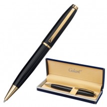 Ручка подарочная шариковая GALANT &quot;ABRIS&quot;, корпус черный, золотистые детали, узел 0,7 мм, синяя, 143