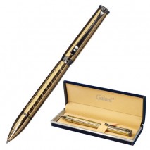 Ручка подарочная шариковая GALANT &quot;MALBRETT&quot;, корпус золотистый, детали оружейный металл, узел 0,7 м
