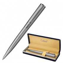 Ручка подарочная шариковая GALANT &quot;ETUDE&quot;, корпус серебристый, детали хром, узел 0,7 мм, синяя, 1435