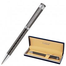 Ручка подарочная шариковая GALANT &quot;MARINUS&quot;, корпус оружейный металл, детали хром, узел 0,7 мм, синя