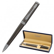 Ручка подарочная шариковая GALANT &quot;PASTOSO&quot;, корпус оружейный металл, детали хром, узел 0,7 мм, синя