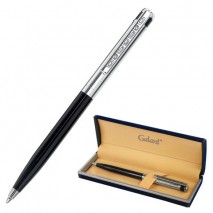 Ручка подарочная шариковая GALANT &quot;ACTUS&quot;, корпус серебристый с черным, детали хром, узел 0,7 мм, си