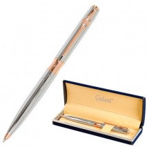 Ручка подарочная шариковая GALANT &quot;NUANCE SILVER&quot;, корпус серебристый, детали розовое золото, узел 0