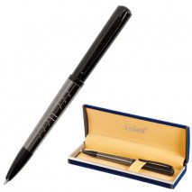 Ручка подарочная шариковая GALANT &quot;PUNCTUM&quot;, корпус черный/оружейный металл, детали черные, узел 0,7