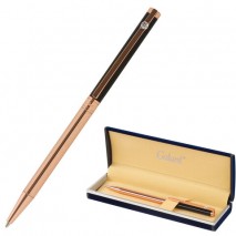Ручка подарочная шариковая GALANT &quot;ASTRON&quot;, корпус черный с золотом, детали золотистые, узел 0,7 мм,