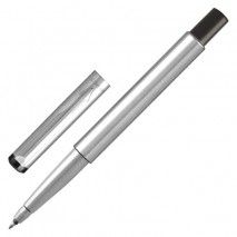 Ручка-роллер PARKER &quot;Vector Stainless Steel CT&quot;, корпус серебристый, детали из нержавеющей стали, си
