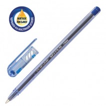 Ручка шариковая масляная PENSAN &quot;My-Pen&quot;, СИНЯЯ, корпус тонированный синий, узел 1 мм, линия письма