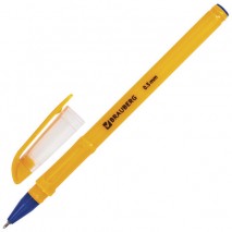 Ручка шариковая масляная BRAUBERG &quot;Oil Sharp&quot;, СИНЯЯ, корпус оранжевый, узел 0,7 мм, линия письма 0,