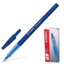 Ручка шариковая STABILO &quot;Liner&quot;, СИНЯЯ, корпус синий, узел 0,7 мм, линия письма 0,3 мм, 808/41