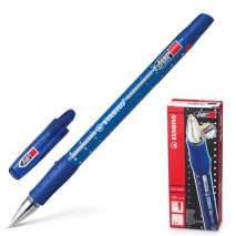 Ручка шариковая STABILO &quot;Exam Grade&quot;, СИНЯЯ, корпус синий, узел 0,8 мм, линия письма 0,4 мм, 588/G-4