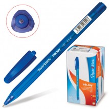 Ручка шариковая PAPER MATE &quot;Inkjoy 100&quot;, СИНЯЯ, корпус тонированный синий, узел 0,7 мм, линия письма
