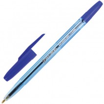 Ручка шариковая BRAUBERG &quot;Carina Blue&quot;, СИНЯЯ, корпус тонированный синий, узел 1 мм, линия письма 0,