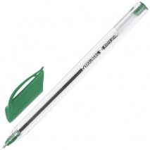 Ручка шариковая масляная BRAUBERG &quot;Extra Glide&quot;, ЗЕЛЕНАЯ, трехгранная, узел 1 мм, линия письма 0,5 м