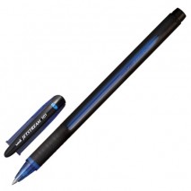 Ручка шариковая масляная с грипом UNI (Япония) &quot;JetStream&quot;, СИНЯЯ, корпус синий, узел 0,7 мм, линия