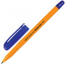 Ручка шариковая STAFF &quot;EVERYDAY&quot;, СИНЯЯ, шестигранная, корпус оранжевый, узел 1 мм, линия письма 0,5
