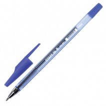 Ручка шариковая STAFF AA-927, СИНЯЯ, корпус тонированный, хромированные детали, 0,7 мм, линия 0,35 м